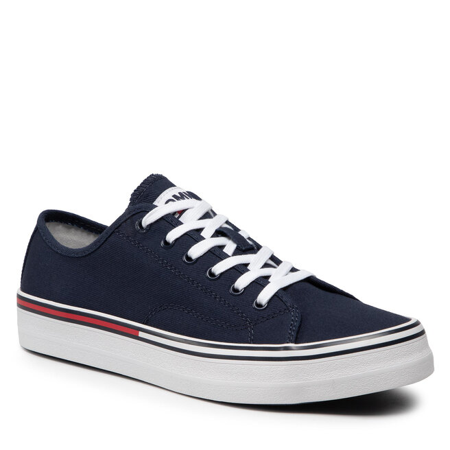 Teniși Tommy Jeans Essential Low Cut EM0EM00962 Twilight Navy C87 C87 imagine noua