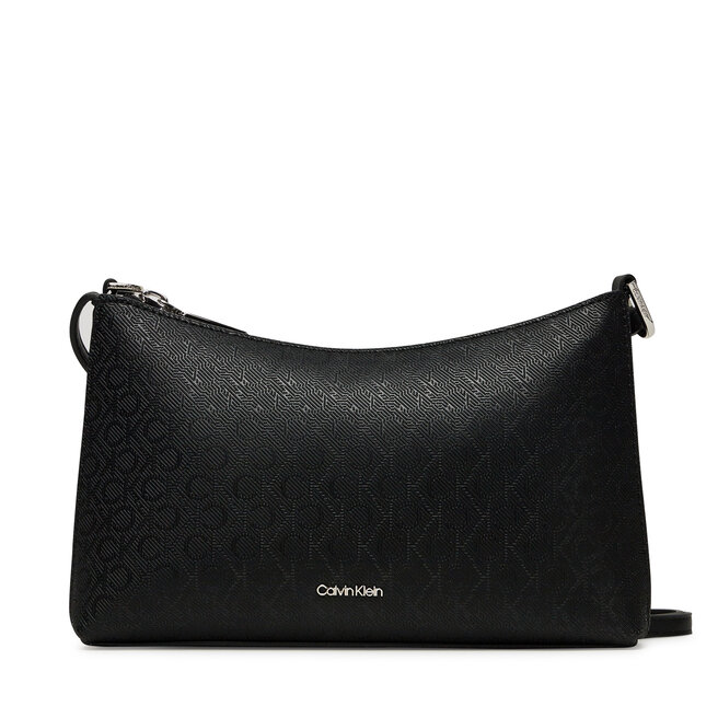 Torebka Calvin Klein Ck Must Aop Conv Logo Jqd Strap - Czarny