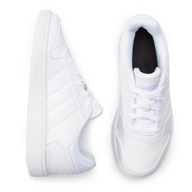Pantofi adidas Hoops 2.0 K F35891 White • Www.epantofi.ro