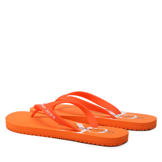 Calvin Klein Jeans Infradito Calvin Klein Jeans Beach Sandal Monogram Tpu YM0YM00838 Firecracker 0JG
