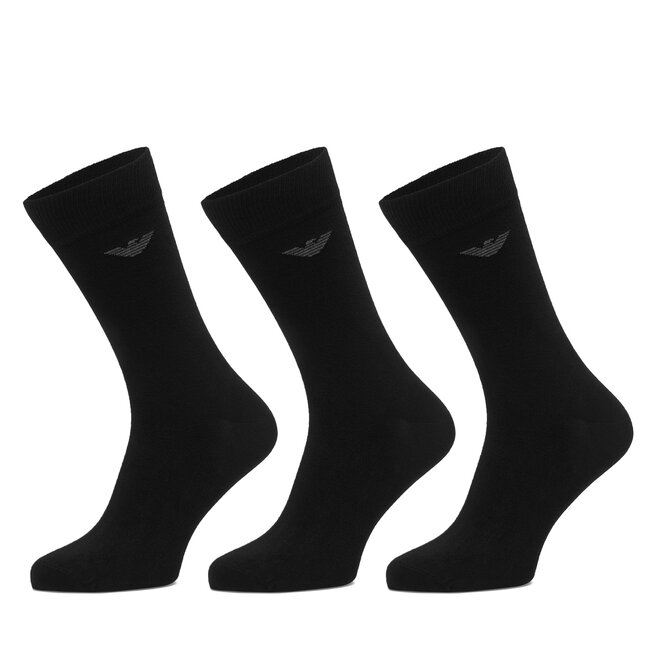 Skarpety długie Emporio Armani Underwear EM000554 AF14446 MC061 Czarny - męskie