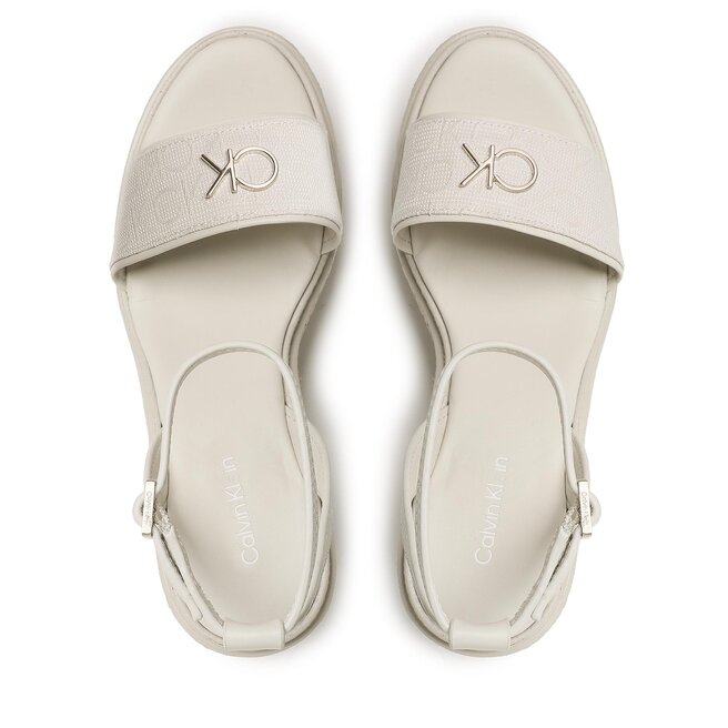 Calvin Klein Еспадрили Calvin Klein Wedge 50Hh-Jq HW0HW01490 Neutral Mono 02R
