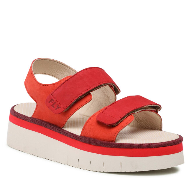 Fly london red sandals discount