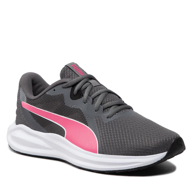 Puma Обувки Puma Twitch Runner Jr 384537 08 Castlerock/Sunset Pink