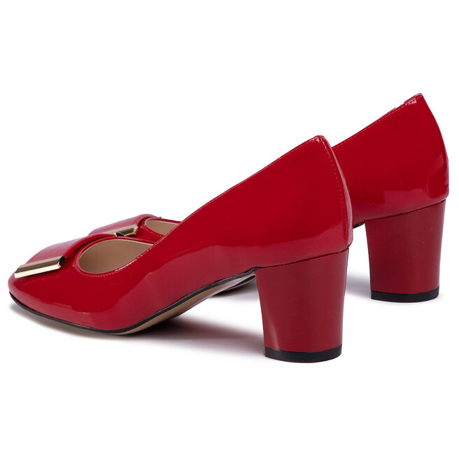 Sagan Halbschuhe Sagan 2256 Czerwony Lakier/Złoty