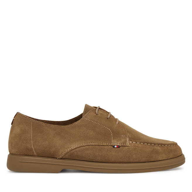 Mokasyny Tommy Hilfiger Moc T Derby - Brązowy
