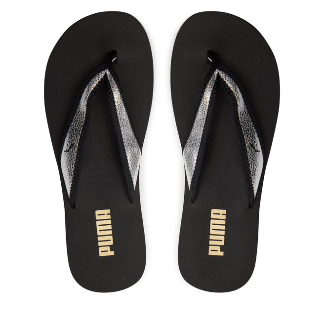 Japonki Puma Sandy Flip Metallic Shine - Czarny