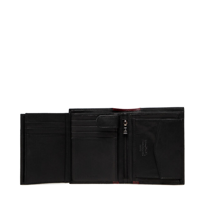 Pierre Cardin Portafoglio grande da uomo Pierre Cardin TILAK30 326 Nero/Rosso