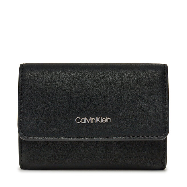 Portfel damski Calvin Klein Ck Must Small Trifold W/Zip - Czarny