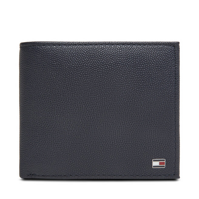 Duży Portfel Męski Tommy Hilfiger Th Flag Cc Flap And Coin - Granatowy