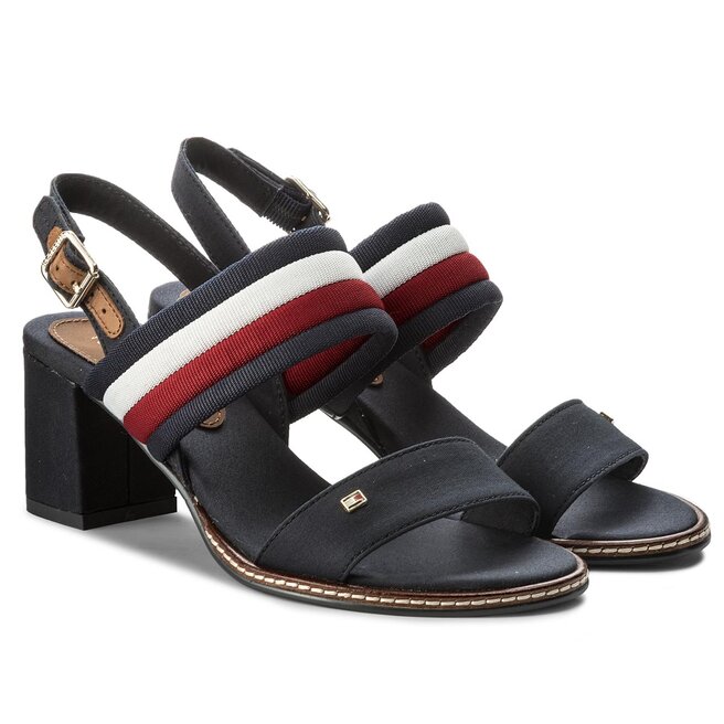 Tommy Hilfiger Sandali Tommy Hilfiger Casual Mid Heel Sandal FW0FW02428 Rwb 020