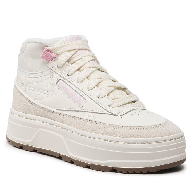 Pantofi Reebok Club C Geo Mid GV7034 Chalk/Pixpnk/Taupe