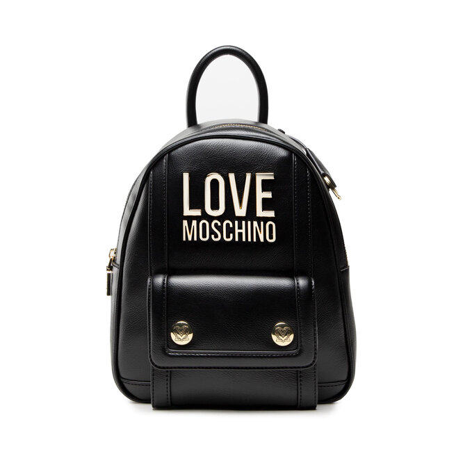 Borsa Donna a Tracolla LOVE MOSCHINO linea Allover Logo colore Nero a sconto