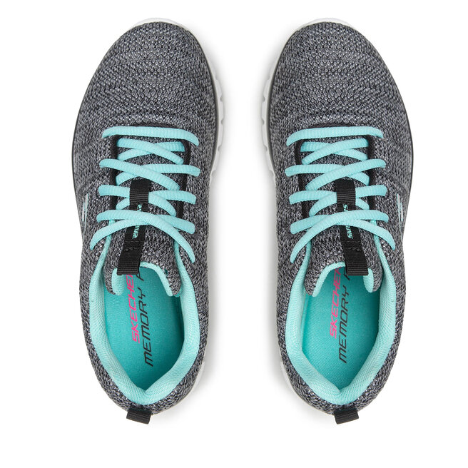 Skechers Обувки Skechers Twisted Fortune 12614/BKTQ Black/Turquoise