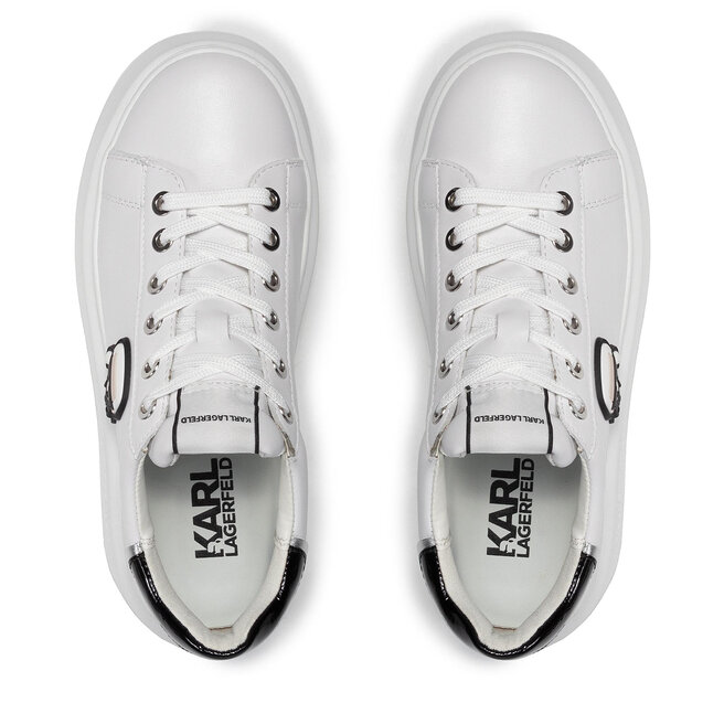 KARL LAGERFELD Sneakersy KARL LAGERFELD KL63530 White Lthr