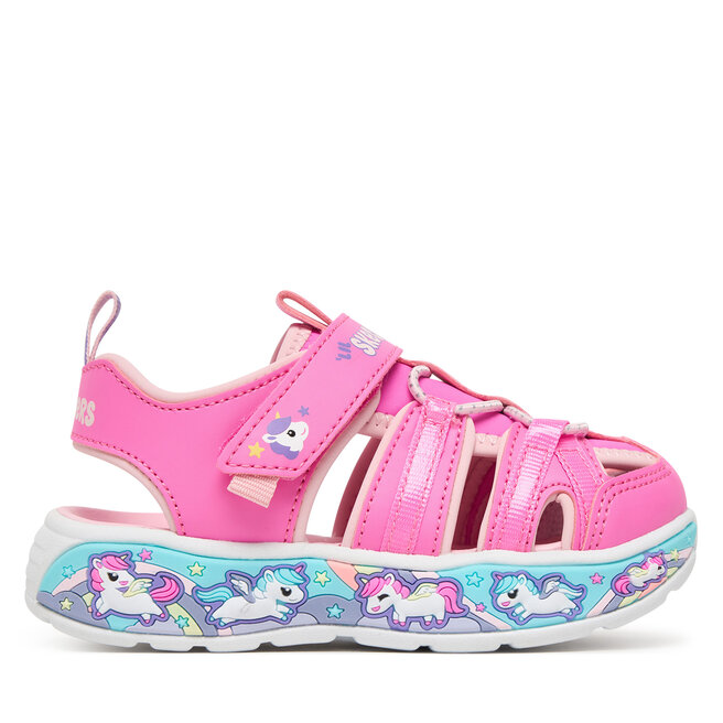 Sandały Skechers Play Scene Splash - Cute Crew 303162N/PKLP Różowy - dziewczęce
