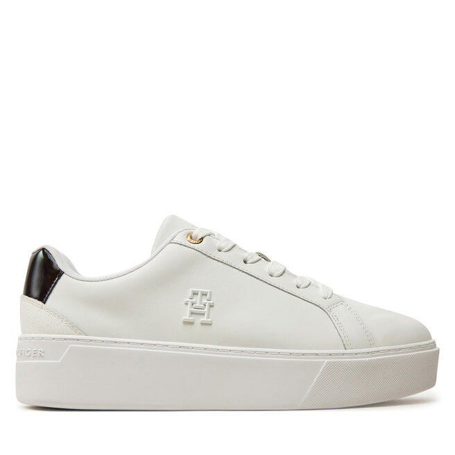 Sneakersy Tommy Hilfiger Th Platform Court Sneaker - Biały