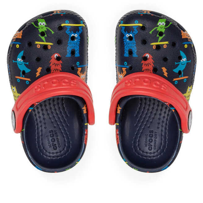 Crocs Șlapi Crocs Classic Easy Icon Clog 207592 Navy/Blue Marine