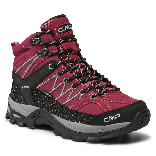 CMP Παπούτσια πεζοπορίας CMP Rigel Mid Wmn Trekking Shoe Wp 3Q12946 Sangria/Grey 10HH