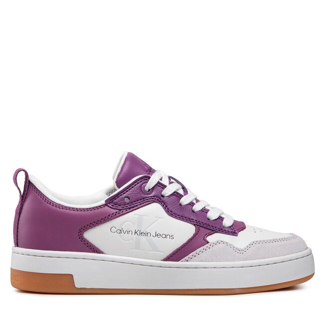 Calvin Klein Jeans Αθλητικά Calvin Klein Jeans Basket Cupsole Low Lth Mono W YW0YW00876 Amethyst/White/Ghost Grey 0KE