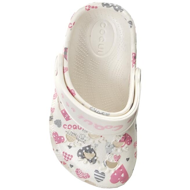 Coqui Ciabatte Coqui Little Frog Printed COQUI 8714 White