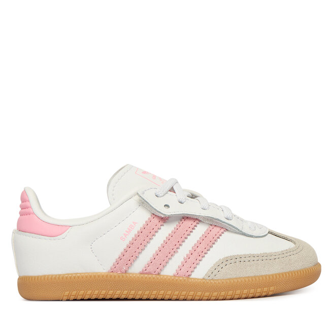 Sneakersy adidas Samba Og Comfort Closure Elastic Lace JQ2028 Biały - dziewczęce