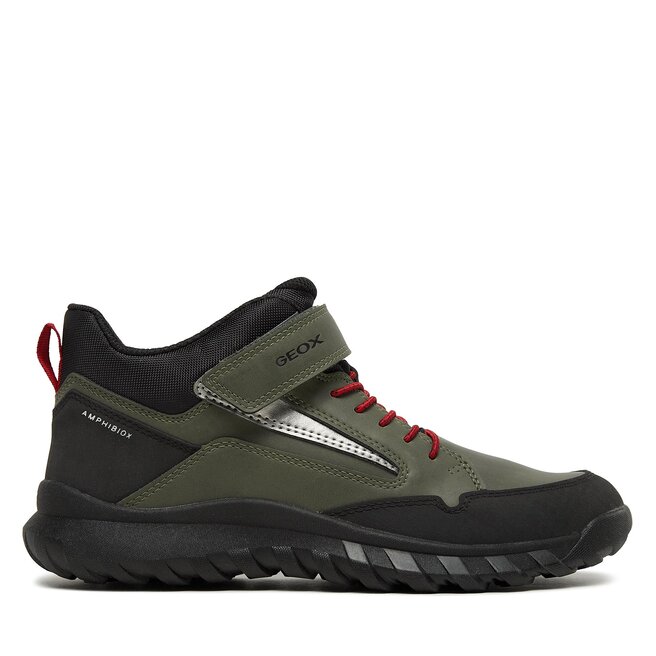 Geox Kotníková obuv Geox J Simbyos J36L0C 0MEFU C0754 D Green/Red