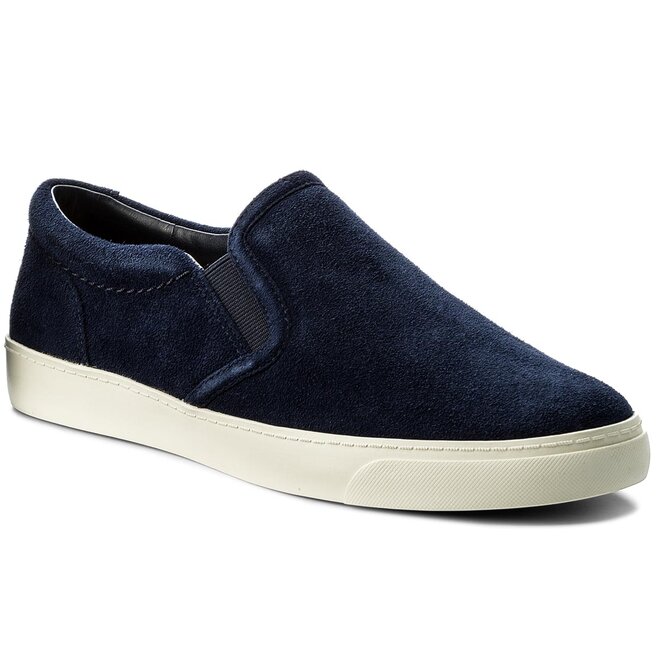 Clarks Teniszcipő Clarks Glove Puppet 261312634 Navy Suede