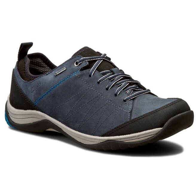 Scarpe basse Clarks Baystonelo Gtx 261193657 Blue Nubuck escarpe