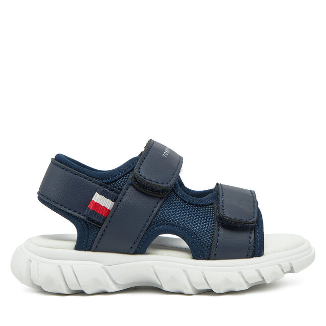 Sandały Tommy Hilfiger Velcro Sandal - M Granatowy
