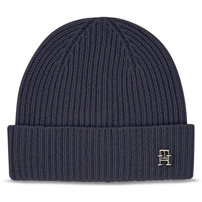 Czapka Tommy Hilfiger Cashmere Chic Beanie - Granatowy