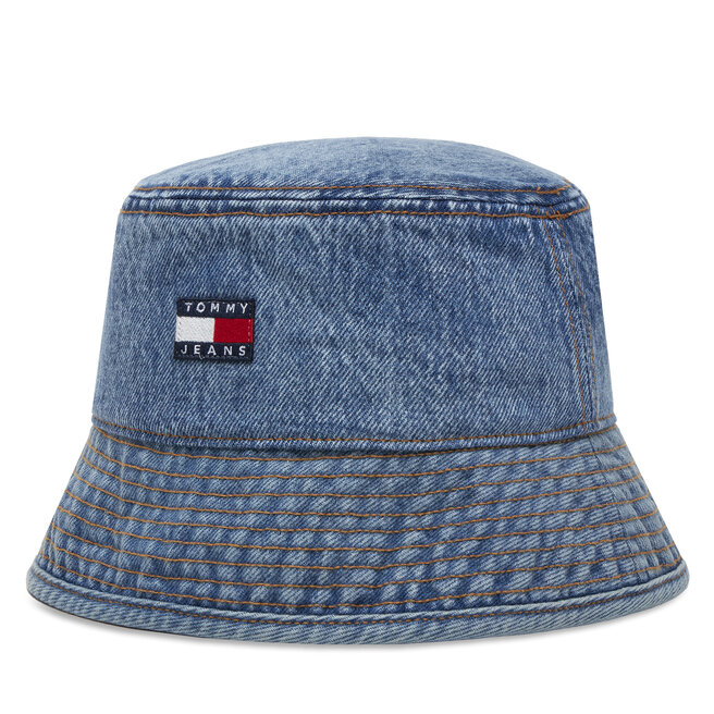 Kapelusz Tommy Hilfiger Heritage Bucket - Niebieski