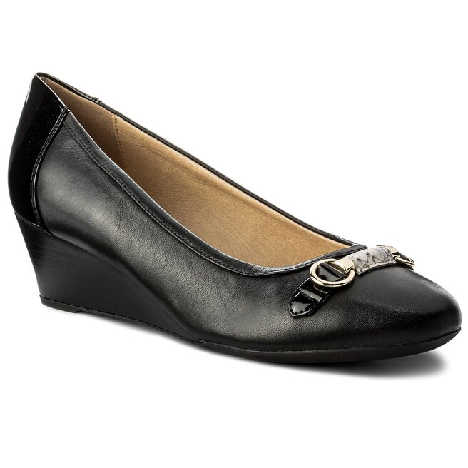 Halbschuhe Geox D Floralie C D82T4C 08502 C0210 Black Sand