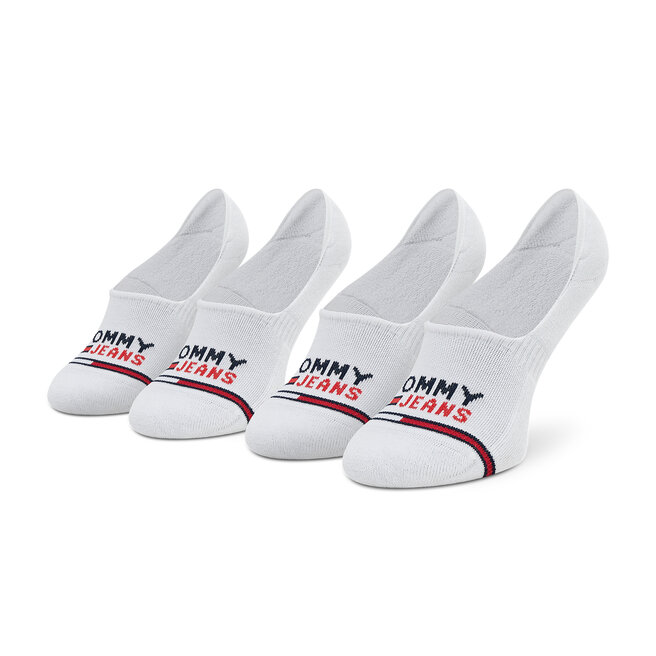 Tommy Jeans 2 pár/csomag unisex bokazokni Tommy Jeans 701218959 White 001