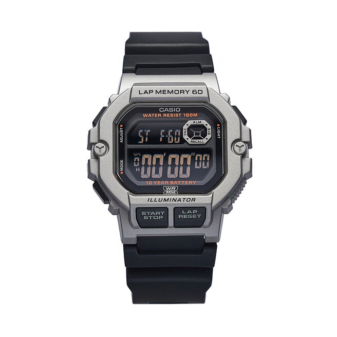 Ρολόι Casio WS-1400H-1BVEF Black/Silver