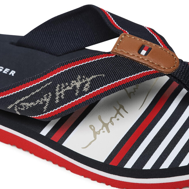 Tommy Hilfiger Flip flop Tommy Hilfiger Signature Beach Sandal FW0FW05662 Rwb 0GY