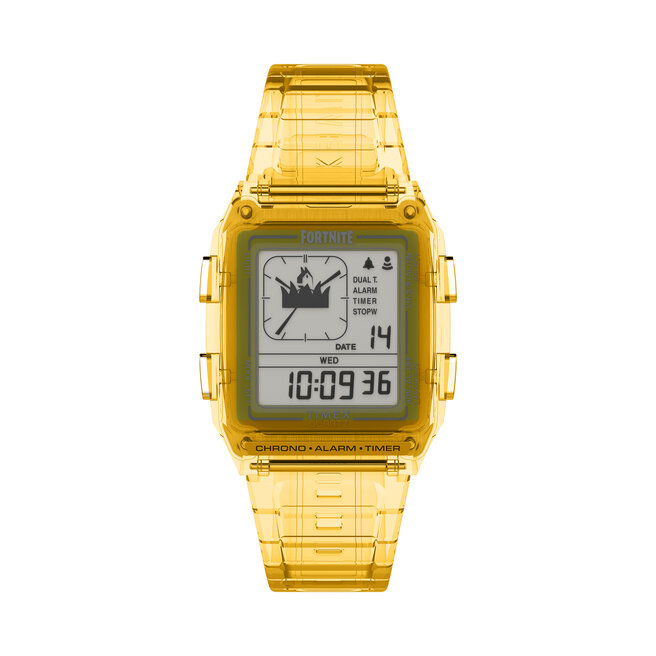 Zegarek Timex Q Timex Lca X Fortnite® Chronograph - Żółty