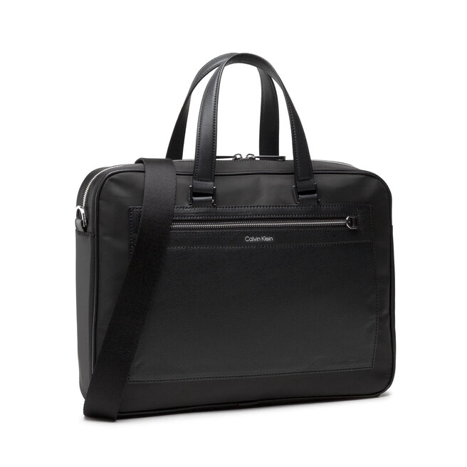Calvin Klein Чанта за лаптоп Calvin Klein Classic Repreve Laptop Bag Wpckt K50K508704 Ck Black BAX