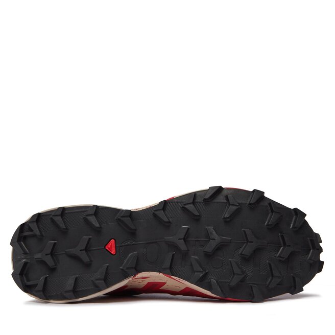 SALOMON-SPEEDCROSS 6 GTX BLACK/RED DALHIA/POPPY RED - Trail running shoes