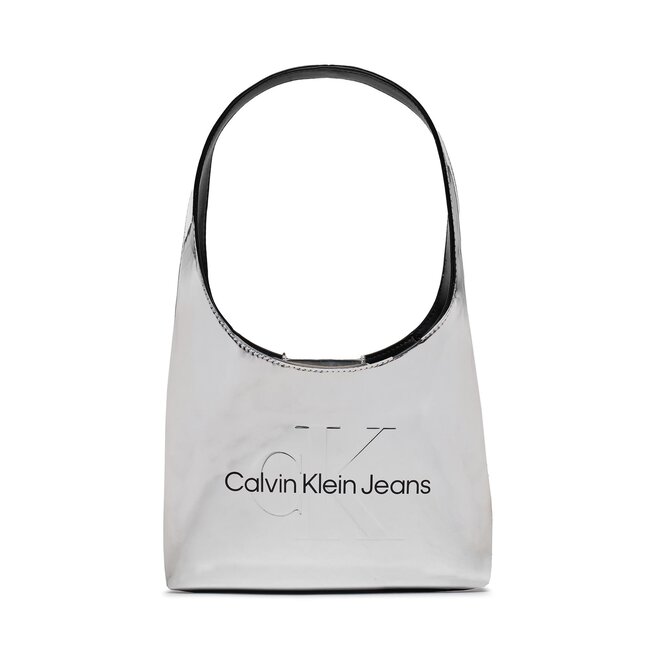 Torebka Calvin Klein Jeans Sculpted Arc Shoulderbag22 - Srebrny