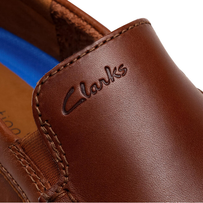 Clarks Μοκασίνια Clarks Markman Plain 261587037 Dark Tan Leather