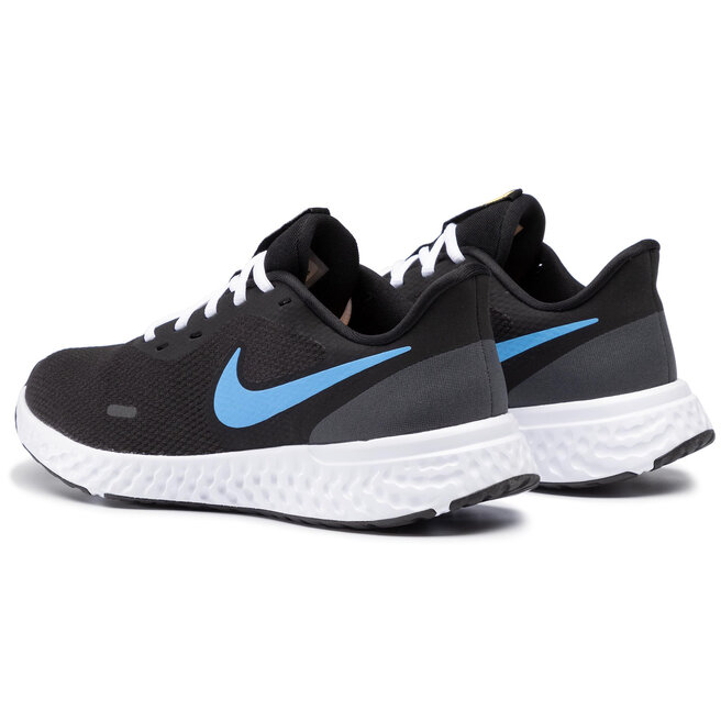 nike revolution 5 black university blue