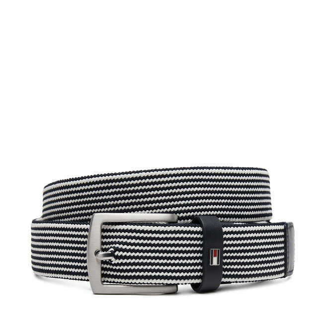 Pasek Męski Tommy Hilfiger Denton Elastic 3.5 - Granatowy