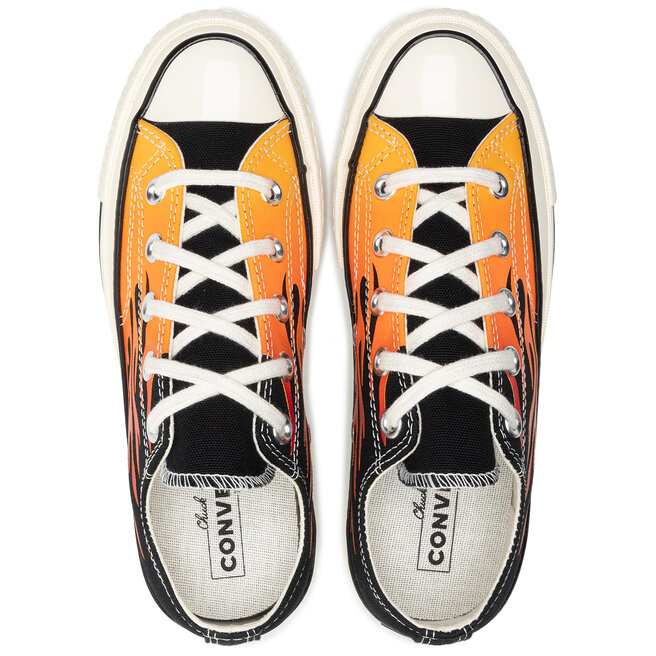 Sneakers Converse Chuck 70 Ox 167813C Black/Black/Enamel Red/E •  Www.epapoutsia.gr