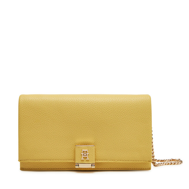Torebka Tommy Hilfiger Th Her Flap W/Chain - Żółty