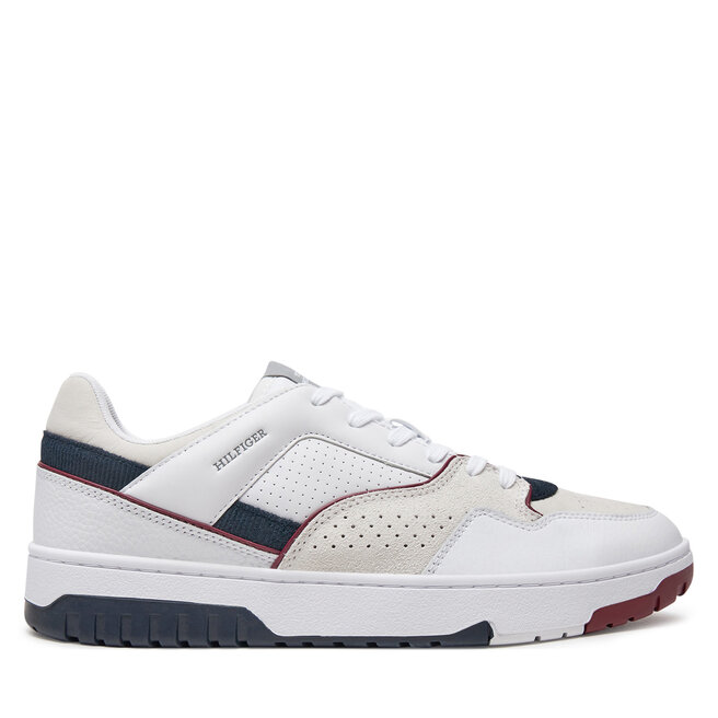Sneakersy Tommy Hilfiger Th Basket Modern Street Lth - Biały