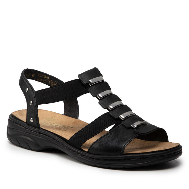 Sandale Rieker 64580-00 Schwarz