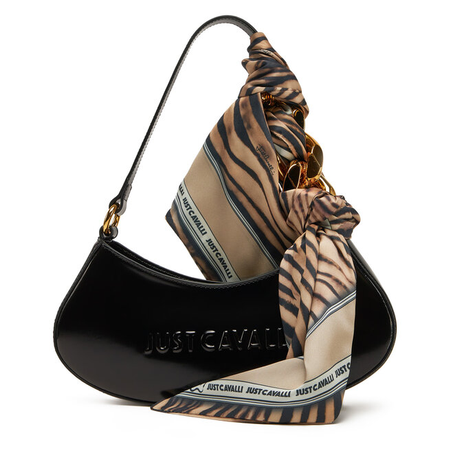 Torebka Just Cavalli Chain Foulard 78RA4BH4 - Czarny