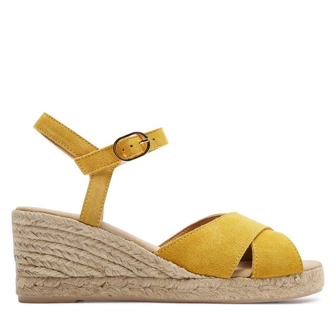 Espadryle Geox D Gelsa Low D45NGC 00022 - Żółty