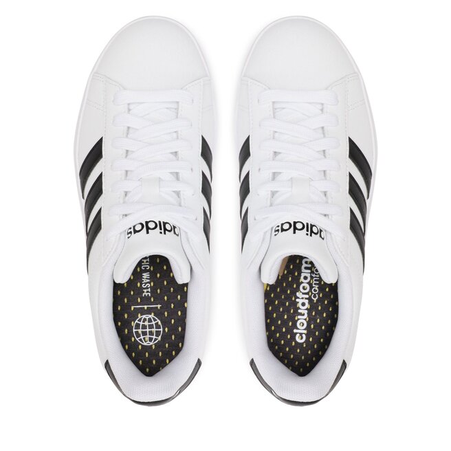 adidas Cipő adidas Grand Court Cloudfoam Lifestyle Court Comfort Shoes GW9214 Ftwwht/Cblack/Cblack